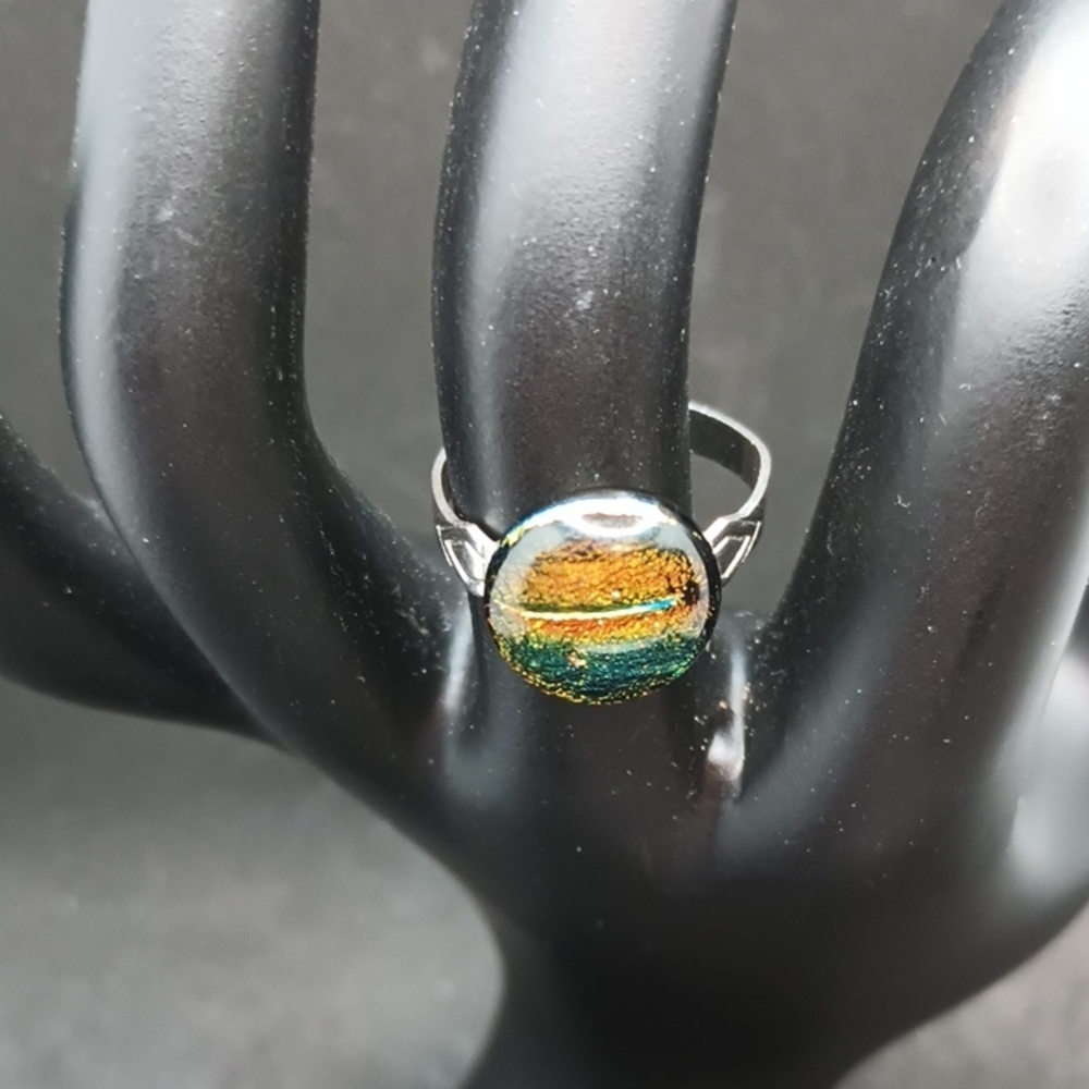 Colorful Striped Kids Ring
